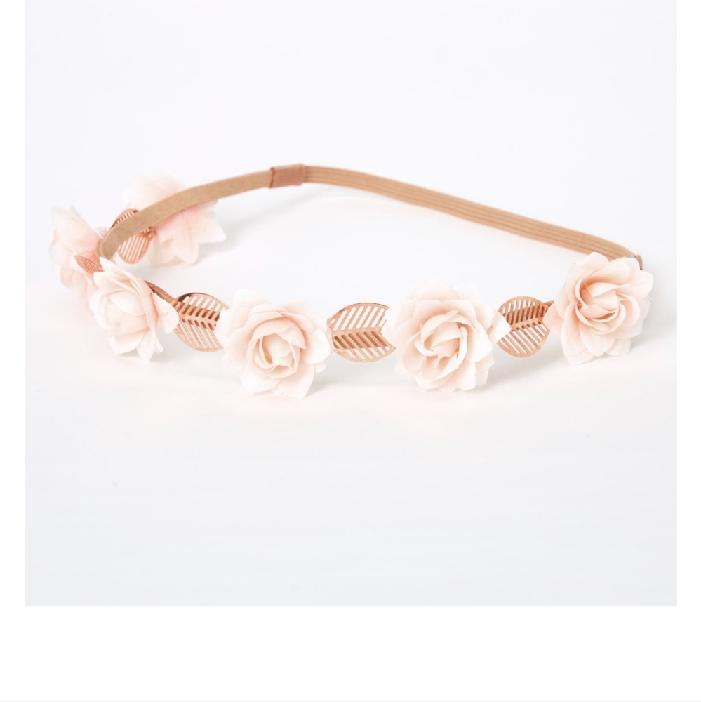 2 for $25 ,Gold Leaf Flower Headwrap